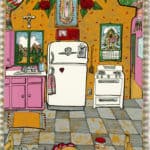 Larry Yanez- Cocina Jaiteca, from the National Chicano Screenprint Taller, 1988-1989